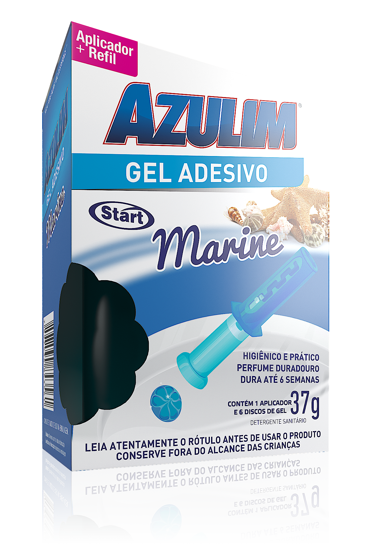 Imagem do produto Gel Adesivo Aparelho Marine AZULIM (1 aplicador e 6 discos em gel)